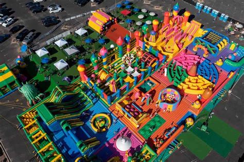 They will be building 10 massive play zones including the Tumble Temple, Marshmallow Mountain, Gumballs Gallop and an obstacle course that exceeds all expectations. . Funbox concord photos